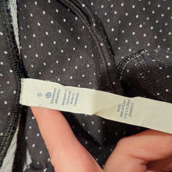 Lululemon Wunder Under Pant Teeny Dot Black White - Picture 7 of 11